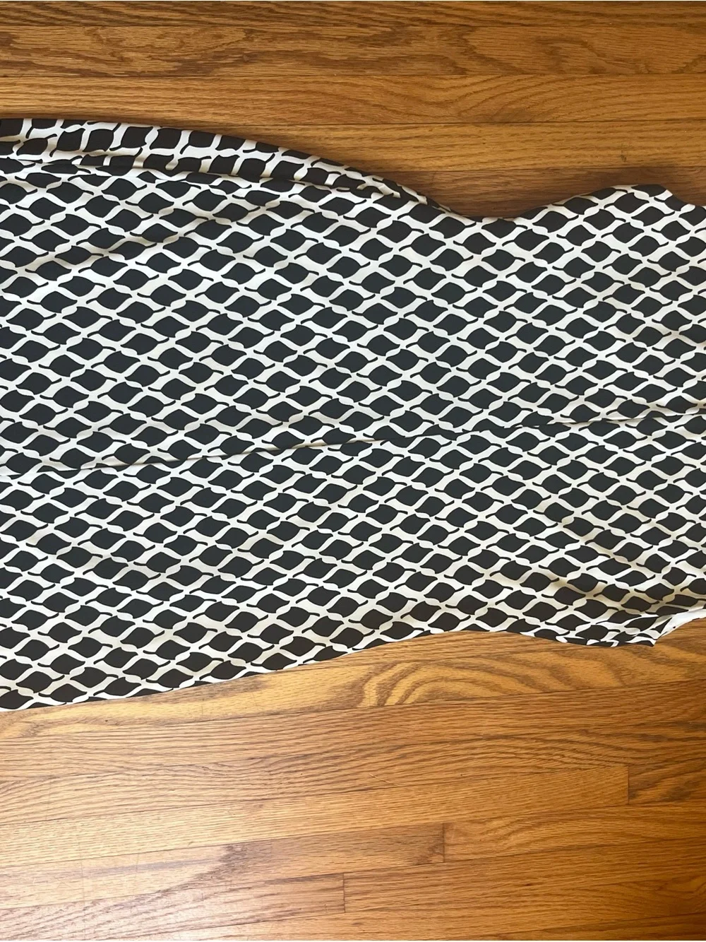 Ralph Lauren Black and White Geometric Midi Dress-never worn!